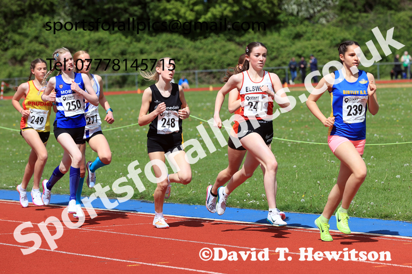1500 metres, 2026 North Eastern Track and Field Champs, Shildon, County Durham. Photo: David T. Hewitson/Sports for All Pics